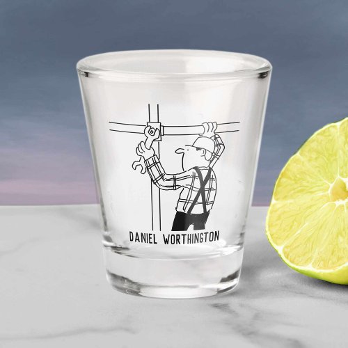 Scaffolders  Scaffolding Cartoon Personalize Shot Glass