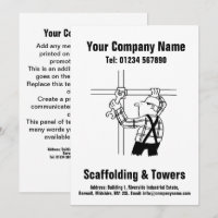 Scaffolding Cartoon Design Card