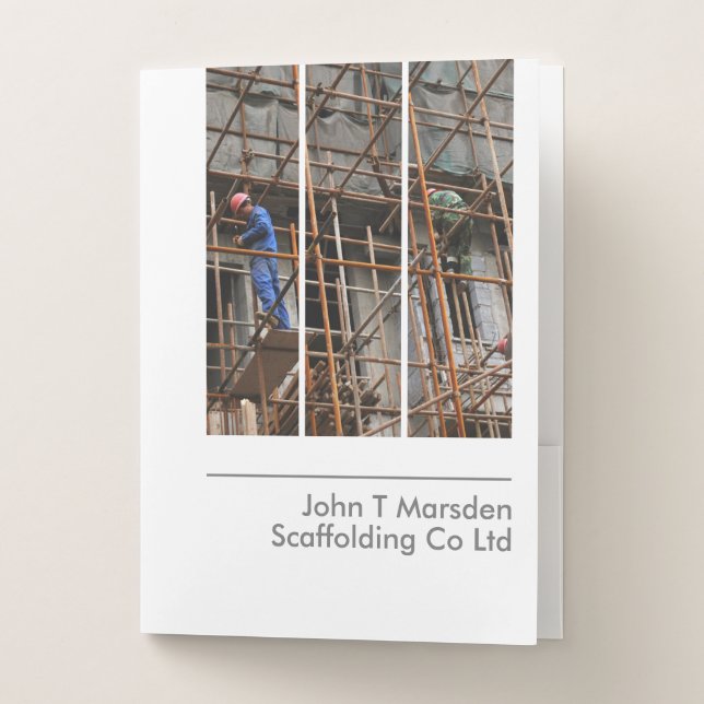 Scaffolding Company Folder (Front)