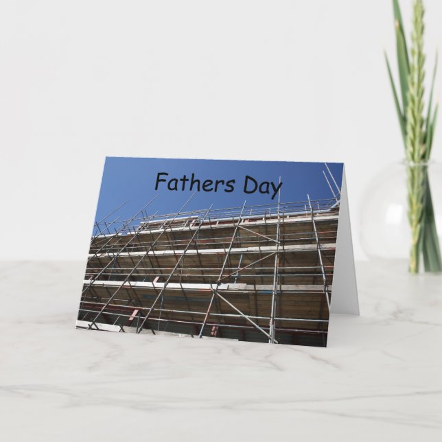Scaffolding Fathers Day Card (Front)