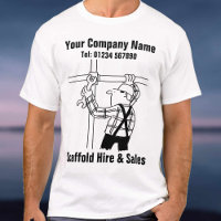 Scaffolding Hire and Sales Cartoon T-Shirt