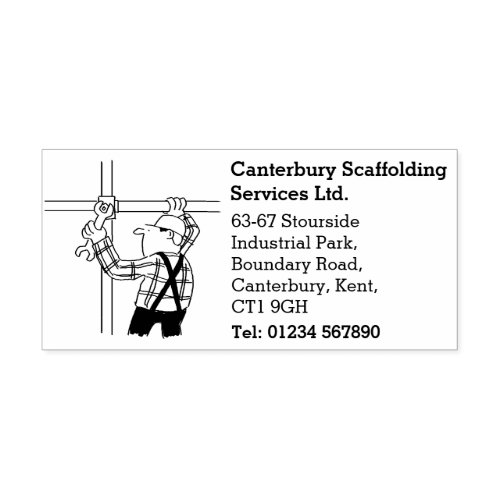 Scaffolding Services Business Self_inking Stamp