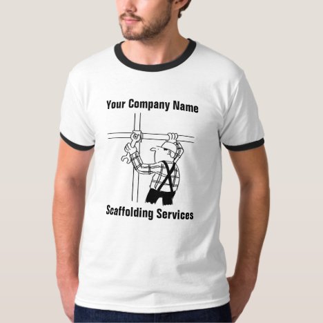 Scaffolding Services Cartoon T-Shirt