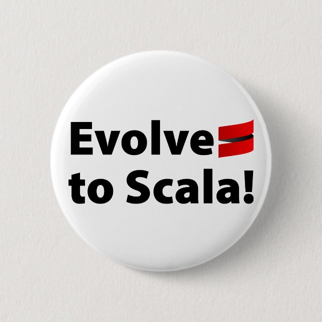 Scala Button, Evolve Logo Button (Front)