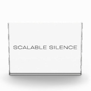 Scalable Silence Corporate Irony Acrylic Award