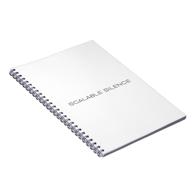 Scalable Silence Minimalist Hardcover Notebook (Right Side)
