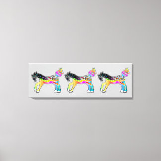SCALABLE WIDE FORMAT Pop Art PONIES Canvas Print