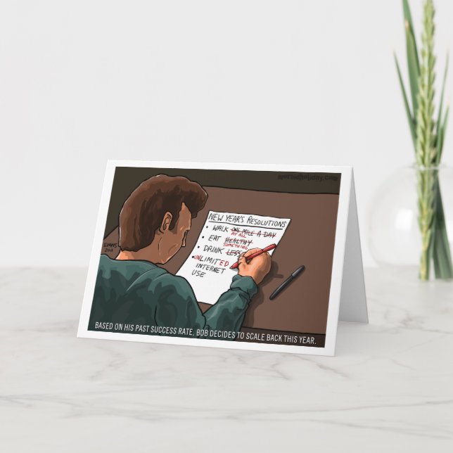 Scale It Back - New Year's Holiday Card (Front)