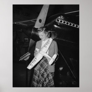 Scale Model German Airplane, 1938 Poster