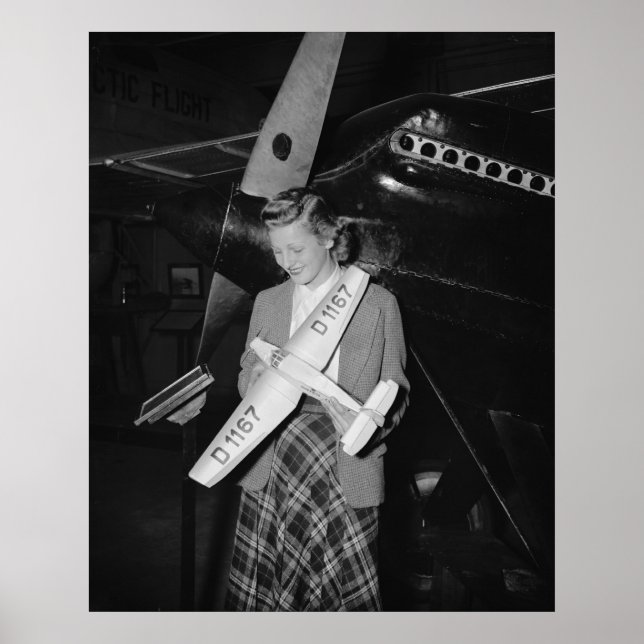 Scale Model German Airplane, 1938 Poster (Front)