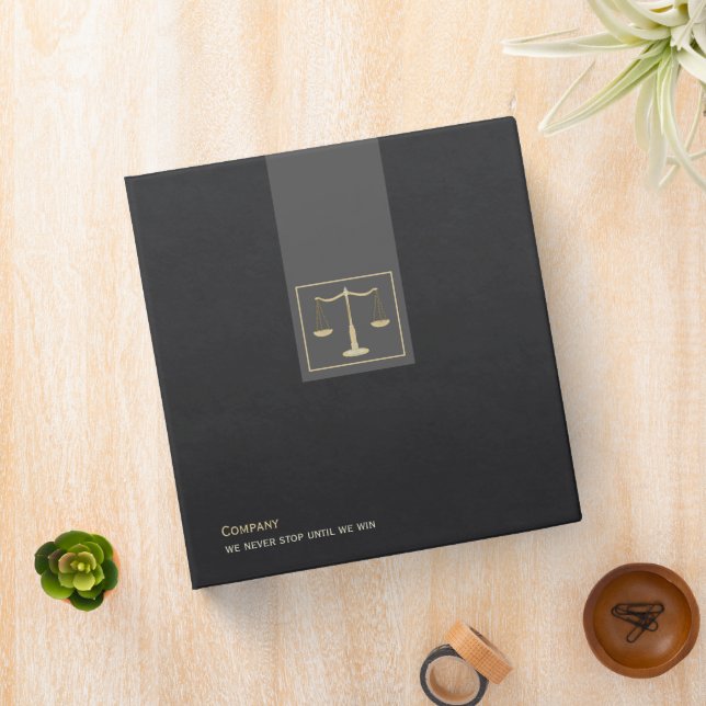 Scale Of Justice 3 Ring Binder (In Situ)