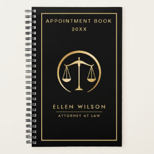 Scale Of Justice Attorney At Law Appointment Book Planner