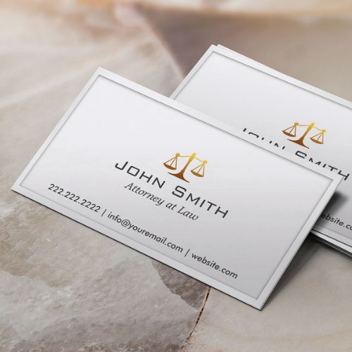 Scale of Justice AttorneyLawyer Business Card
