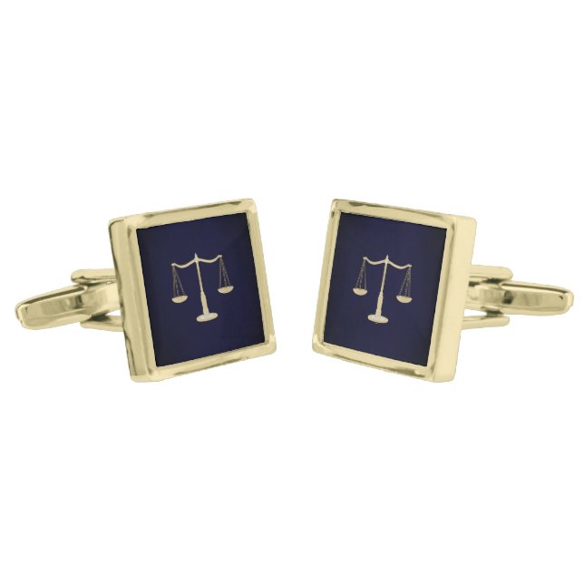 Scale Of Justice Cufflinks (Angled)