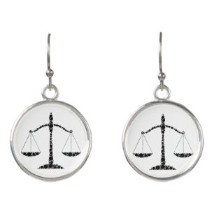 Scale of Justice Lawyer Earrings