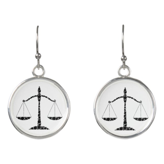 Scale of Justice | Lawyer Earrings (Front)