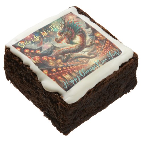 Scale Up Lets Fly Chinese Year of the Dragon Brownie