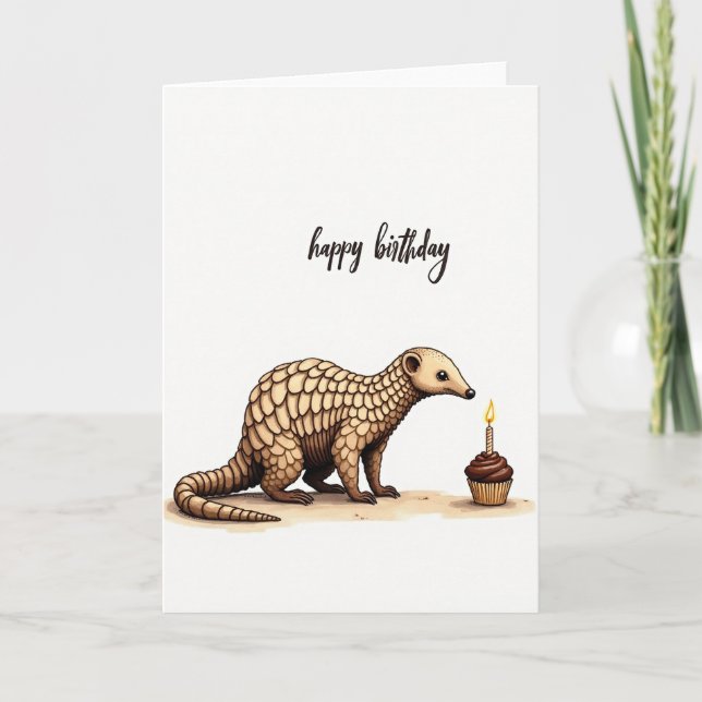 Scaled Creature Birthday Card (Front)