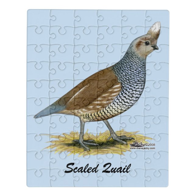 Scaled Quail Jigsaw Puzzle (Puzzle Vertical)