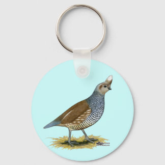 Scaled Quail Keychain