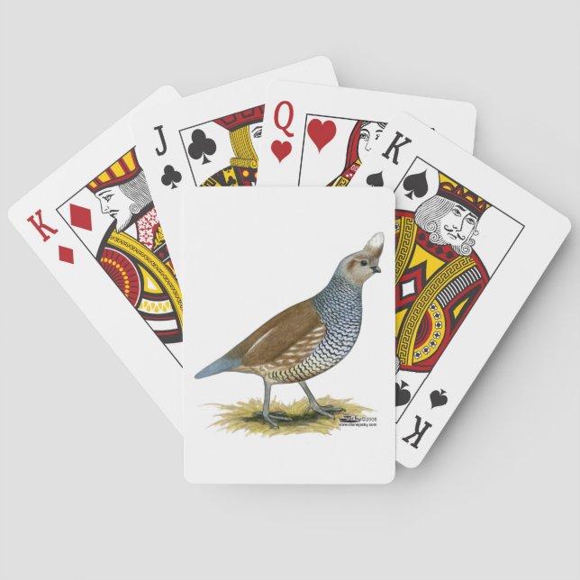 Scaled Quail Poker Cards (Back)