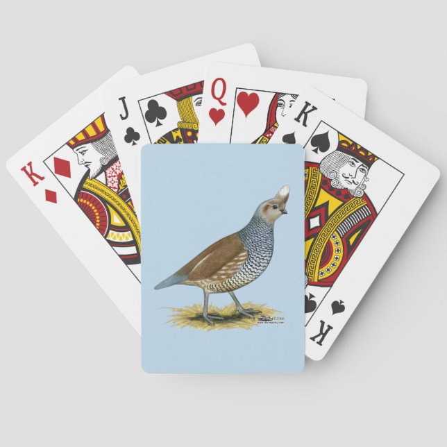 Scaled Quail Poker Cards (Back)