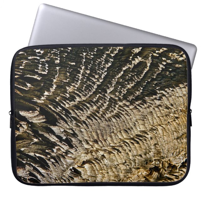 SCALED TREE BARK PATTERN LAPTOP SLEEVE (Front)