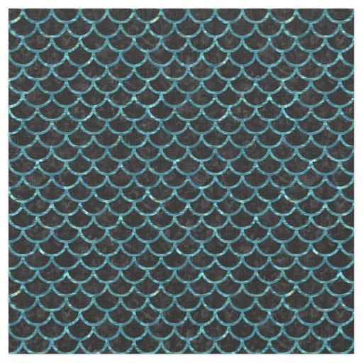SCALES1 BLACK MARBLE & BLUE-GREEN WATER FABRIC