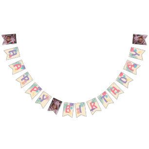 Scales and Tails Girl's Reptile Birthday  Bunting Flags