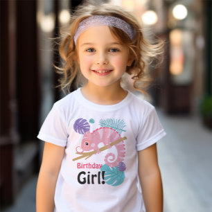 Scales and Tails Girl's Reptile Birthday  T-Shirt