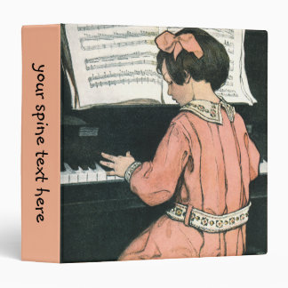 Scales by Jessie Willcox Smith, Piano Music Girl 3 Ring Binder