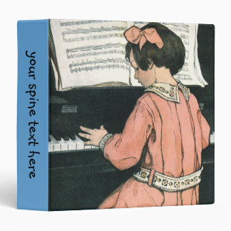 Scales by Jessie Willcox Smith, Piano Music Girl 3 Ring Binder