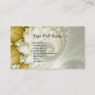 Scales Fractal Art Business Card