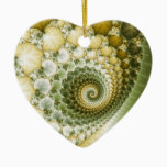 Scales Fractal Art Ceramic Ornament
