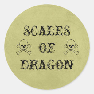 Scales Of Dragon Vintage Halloween Potion Labels