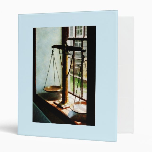 Scales of Justice 3 Ring Binder (Front/Inside)