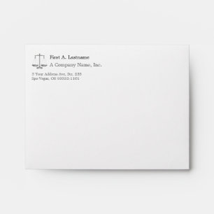 Scales of Justice Antique Envelope