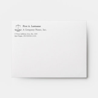 Scales of Justice Antique Envelope