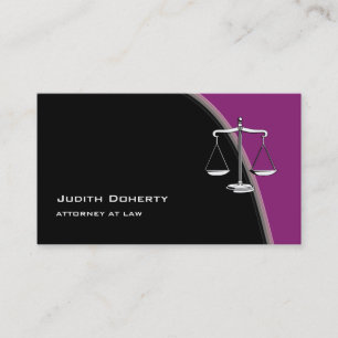 Scales of Justice   Attorney at Law Business Card