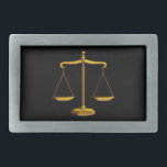 Scales of Justice - Belt Bucklet Belt Buckle<br><div class="desc">Belt Bucklet with scales of justice symbol.</div>