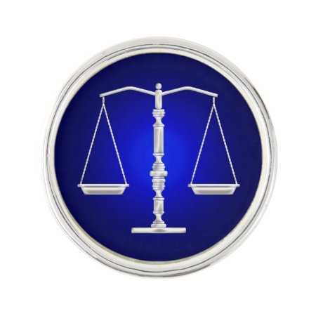 Scales Of Justice | Blue Supernova Light Pin