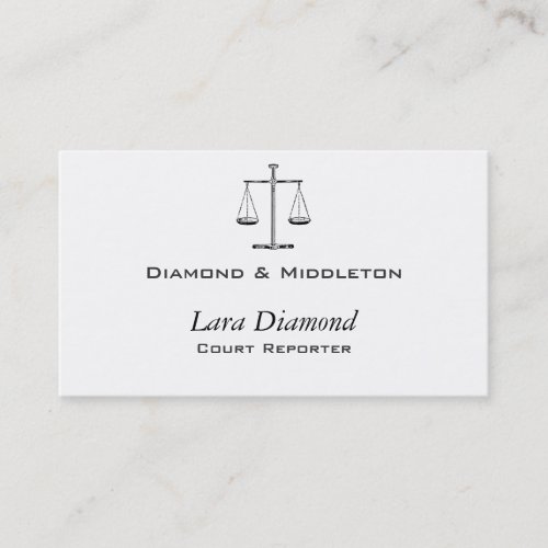 Scales of Justice Business Card Templates