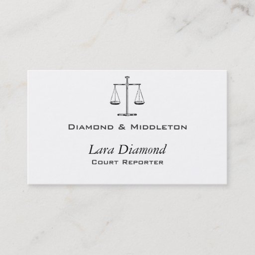 Customizable Scales of Justice Business Card Templates