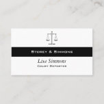 Scales of Justice Business Card
