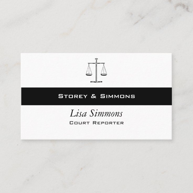 Scales of Justice Business Card | Zazzle