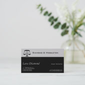 Scales of Justice Business Card (Standing Front)