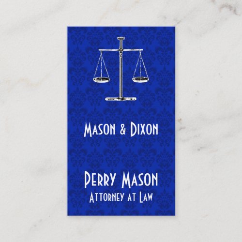 Scales of Justice Business Card