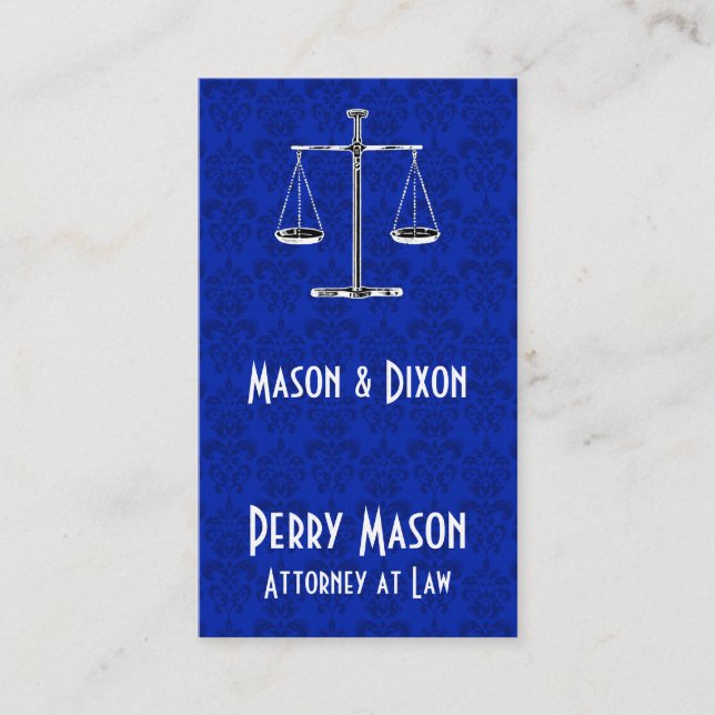 Scales of Justice Business Card (Front)