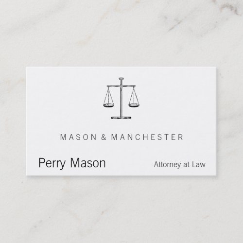 Scales of Justice Business Card Templates