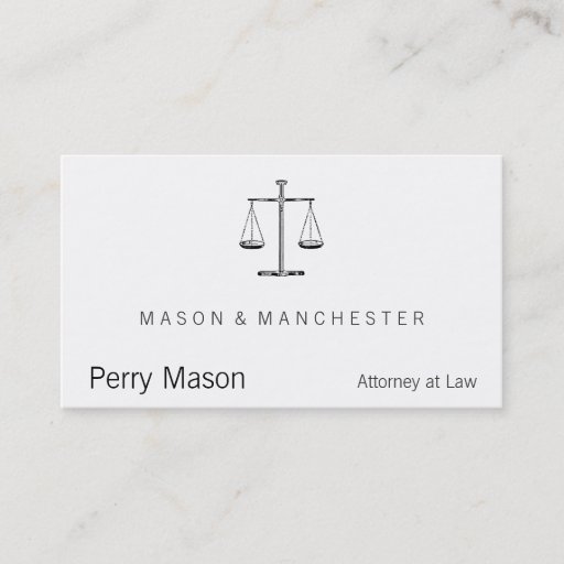 Customizable Scales of Justice Business Card Templates